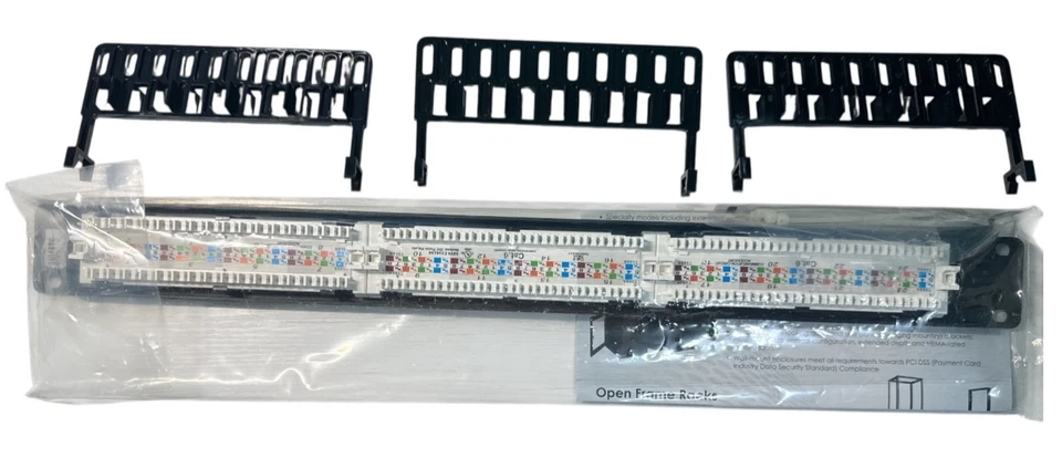 Tripp Lite 24 Port Cat6  Patch Panel 568B RJ45 Ethernet N252-P24 - Image 2 of 2