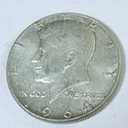 1964 KENNEDY HALF DOLLAR COINS  90% SILVER CIRCULATED COIN #5991
