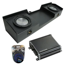 99-06 GMC Sierra Ext Cab Truck Harmony A102 Dual 10" Rhino Sub Box & CXA800.1