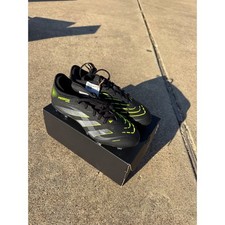 Adidas Predator Pro FT FG Soccer Cleats Black Yellow Football Shoes Mens