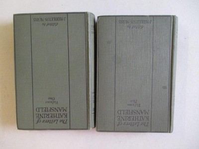Murry, John Middleton: THE LETTERS OF KATHERINE MANSFIELD - TWO VOLUMES 1930 HC