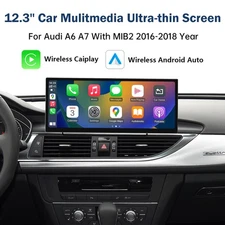 12.3" Car Stereo Linux TouchScreen For Audi A6 A7 MIB MIB2 Multimedia Radio Navi
