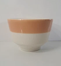 Vintage Homer Laughlin China Dessert Dish Bowl 4 Oz Custard Orange USA WWA