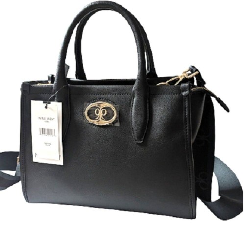 Bolso Bandolera Negro Marca Nine West Lorin Bolso Hombro Cierre Cremallera Nuevo con Etiquetas - Imagen 2 de 11