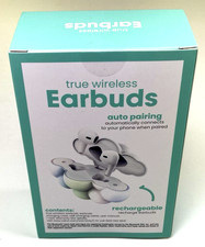 Vivitar True Wireless Bluetooth Earbuds, Auto Pairing, 20 Hr. Playtime,Free Ship