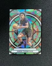 2023 Panini Prizm Draft Stained Glass Amen Thompson RC #10 Case Hit SP TZ70