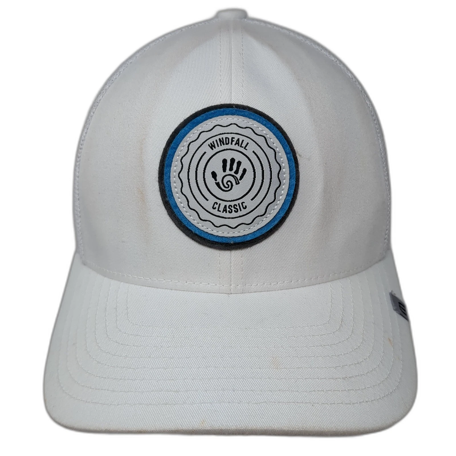 Windfall Classic Snapback Trucker Hat White One Size Flexfit Yupoong