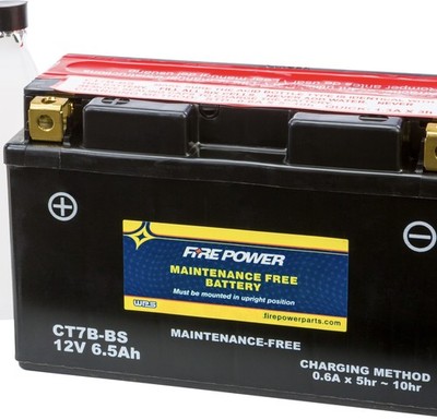 WPS Maintenance Free Sealed Motorcycle Battery YT7B-BS CT7B-BS~MAR