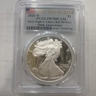 2026-W Proof $1 American Silver Eagle PCGS PR70DCAM FDOI Flag Label