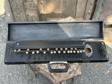 Ancient Old Wooden portable harmonium / reed organ keyboard