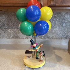 Vintage Dolly Toy Co Balloon Vendor Clown Nursery Lamp Night Light Set Box Paper