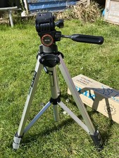 SLIK 35DN Tripod Pan Tilt Head Quick Release Max Height 150cm Camera Stand