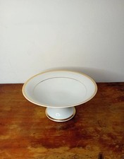 Alzata Richard Ginori in porcellana bianca filo Oro  anni 30'