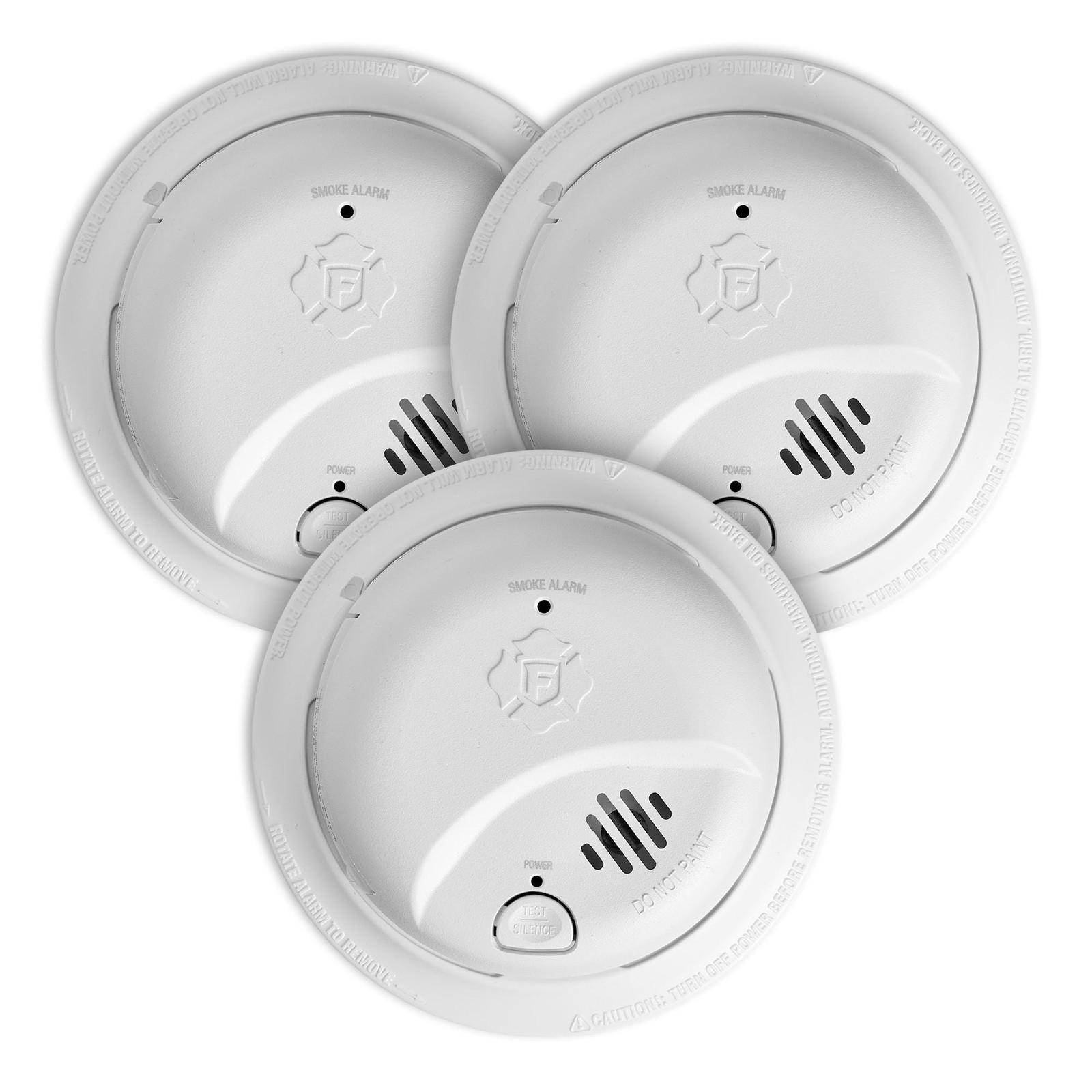 First Alert BRK Smoke Alarm, Interconnect Hardwire Detector 3-Pack, White