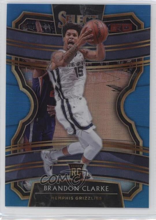 2019-20 Panini Select Concourse Light Blue Prizm 102/299 Brandon Clarke #76 fm0