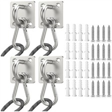 Dog Tie Out Mounted Wall Hook with Clip - Secure Dog Leash Parking Indoor Out...
