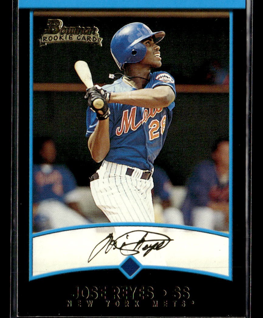 2001 Bowman #430 Jose Reyes Rookie Card New York Mets