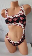 Submarine Girl  s Multicolor Designer Swimsuit Sz 16 Yrs Pre-owned