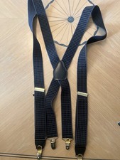 Pelican Men's Suspenders Gray Geometric Pattern X Adjustable Clip On
