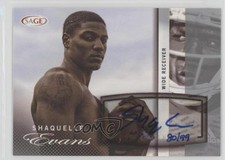 2014 SAGE Auto Football Silver 80/99 Shaquelle Evans #A21 Auto 0af