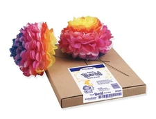"KolorFast Tissue Flower Kit, Party Pack, 10"", 84 Flowers" (P0059660)