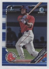 2019 Bowman Draft Chrome Blue Refractor 134/150 Cameron Cannon #BDC-166 13c1