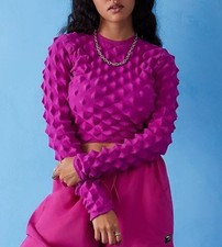 Urban Outfitters fuchsia pink jumper spikey top XS new RRP £42