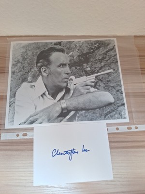 James Bond  - Christopher Lee - Autogramm mit COA