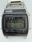 Vintage Seiko A159-4039-G Quartz LC Wristwatch For Parts Or Repair
