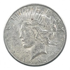 Better - 1923-S - Peace Silver Dollar - 90% US Coin *144