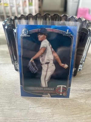 2025 Bowman Chrome Sapphire Teilon Serrano  1st Sapphire #BCP-188   Twins