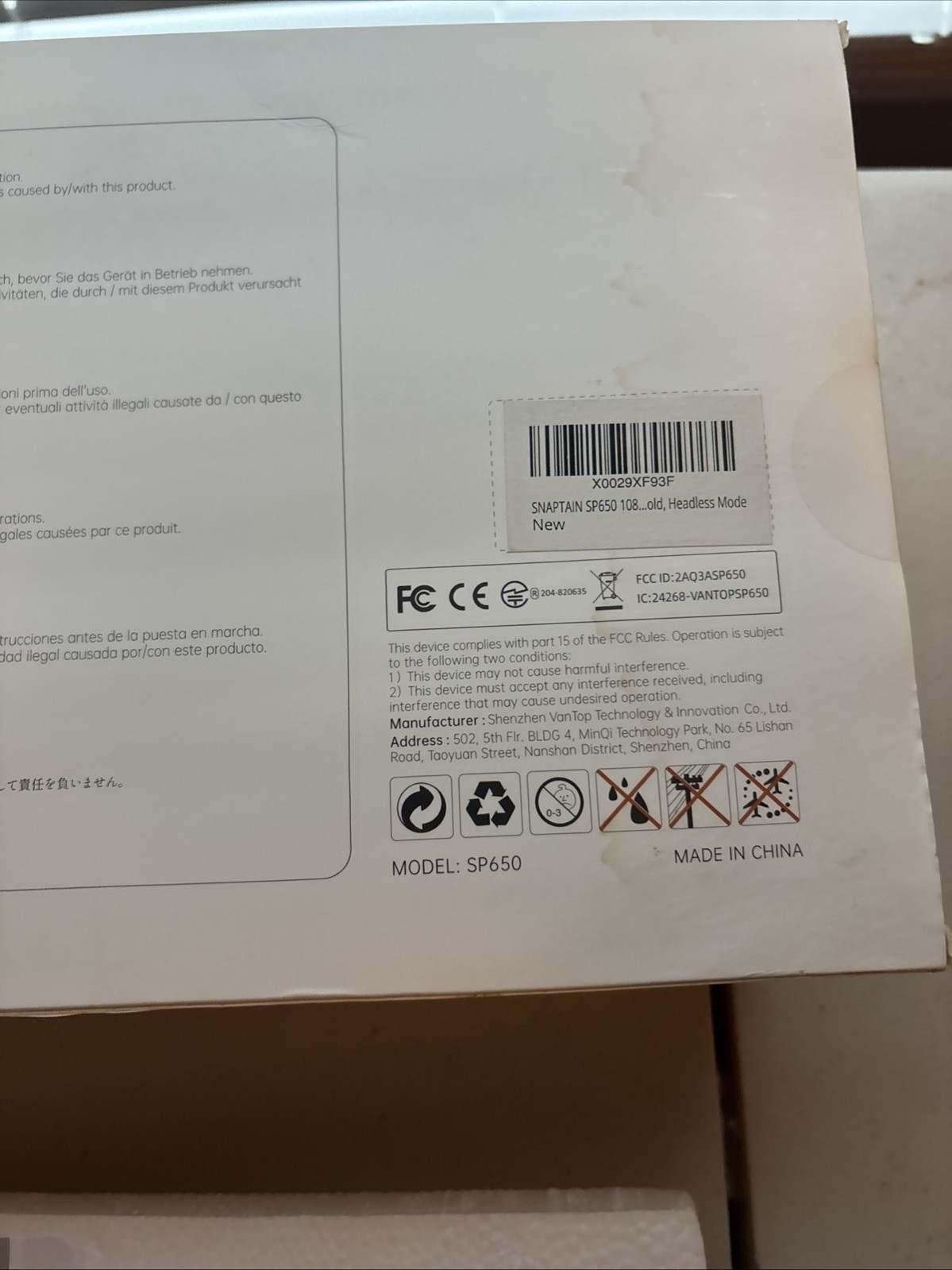 SNAPTAIN SP650 1080p Gesture Control Drone with Camera - Black