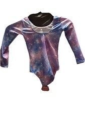 Purple Galaxy, girls dance leotard .100; 7-8Y Sm, 23