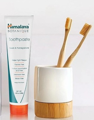 Himalaya Botanique Neem & Pomegranate Toothpaste Herbal Mint 5.29 oz New Sealed 