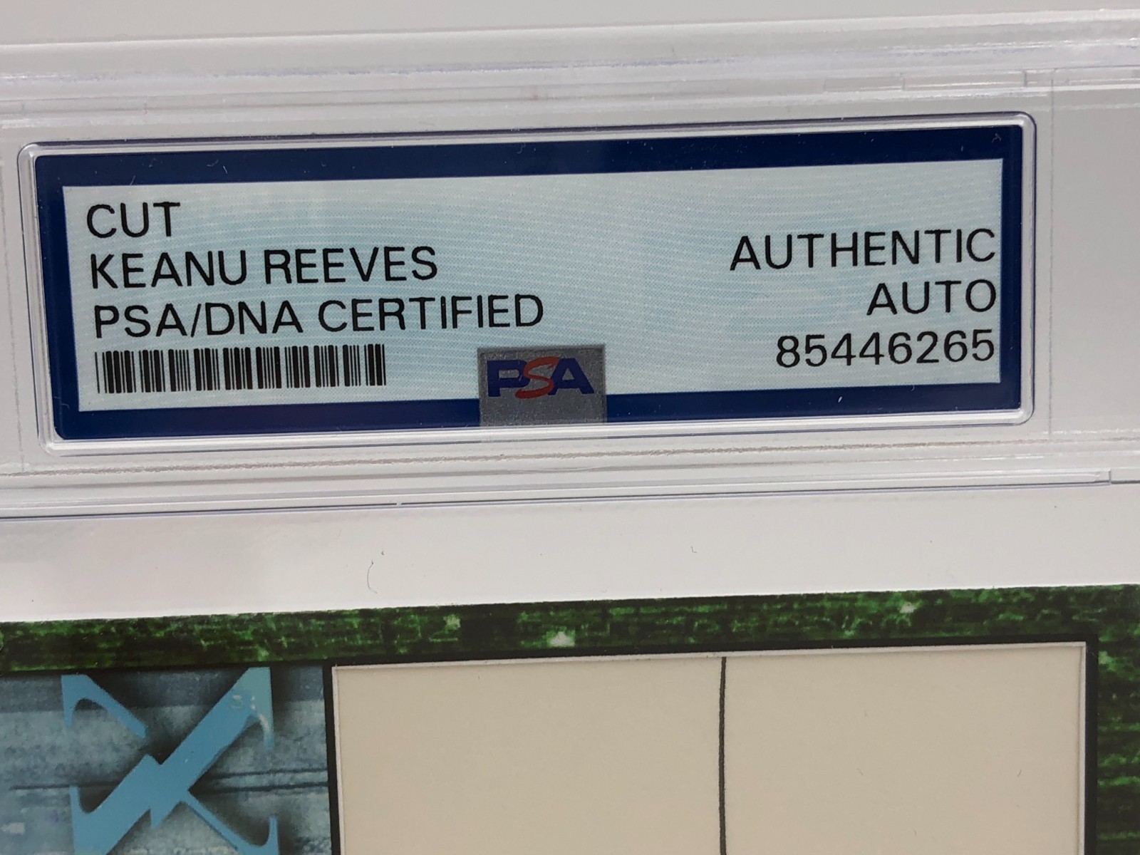 KEANU REEVES PSA AUTO 1/1 Custom Card  3 x 5" Signed Authentic 1 of 1 THE MATRIX view 2