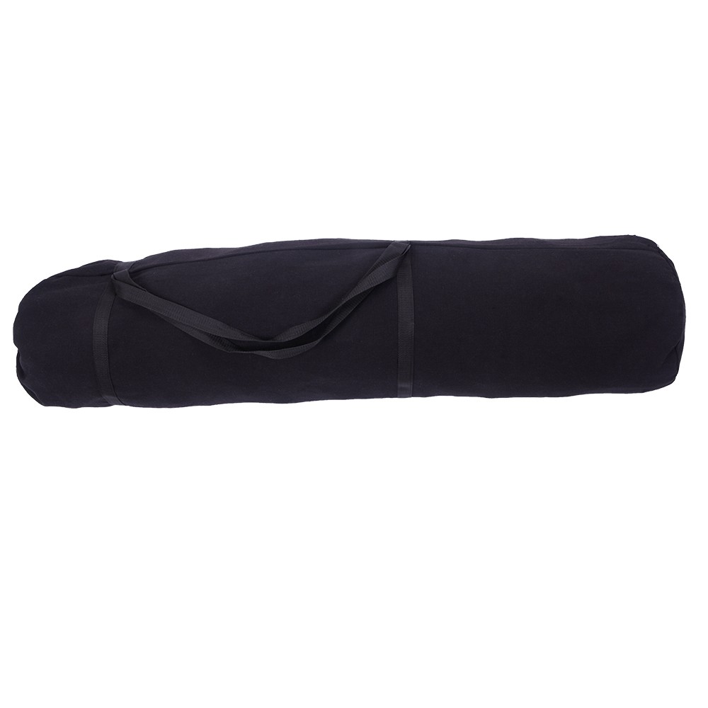 Portable Outdoor Polyester Hammock Set Black Background & Silver Flower