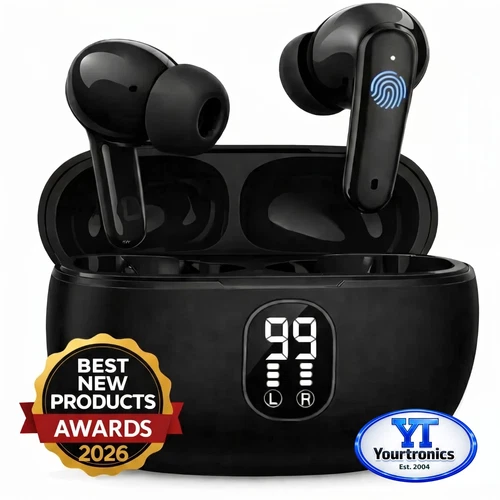 2026 Wireless Bluetooth 5.4 Earbuds Headphones For iPhone Samsung Galaxy Android thumbnail 2