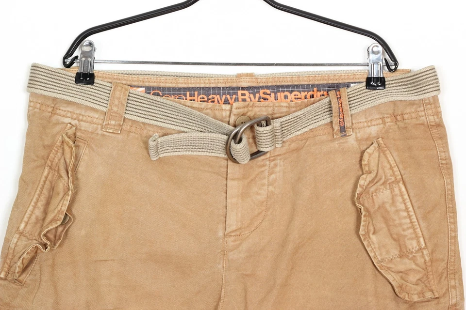 Short Superdry Core Heavy Cargo Homme Taille W36 Ceinturé DZ8436 - Photo 2/4