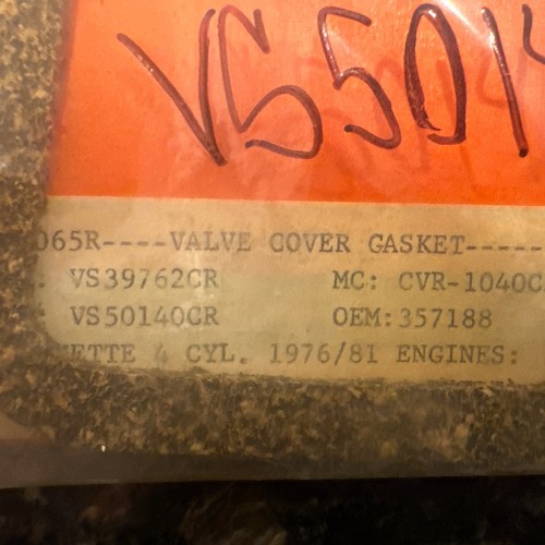 Supreme Hi-Performance Cork and Rubber Valve Cover Gasket VS39762CR - Picture 2 of 2