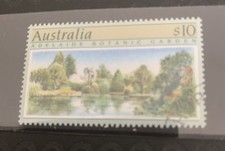 1989 Australia decimal stamps. Adelaide Botanic Gardens $10 Ten Dollars. Used