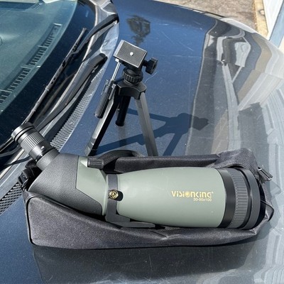 Visionking 30-90x100 Spotting Scope Olive Green with Tripod and Carrying Case