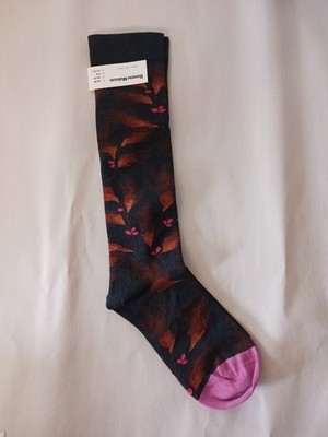 Bonne Maison Women's Socks Artistic Style Size 4 1/2-6 1/2( Made In Italy)