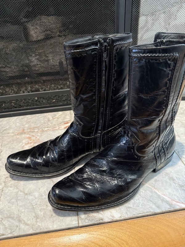 Belvedere ELL Black Boots 10.5 Men’s Black Leather Boots