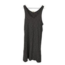 Madewell Womens Black Striped Scoopneck Sleeveless Knit Dress Size XL Item J1947