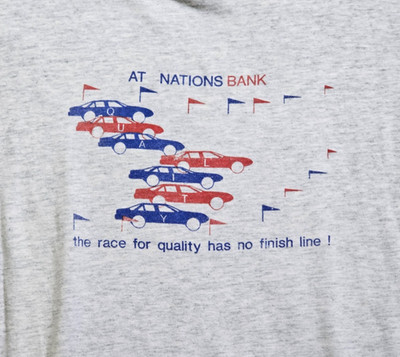 Grey 1994 Made In USA Screen Stars Best Size XXL Nations Bank