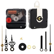 Silent Quartz Clock Movement Replacement Kit with 17/32 Inch Shaft and Hands