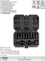 Yato Lkw-Kraftschrauber-BiteinsäTze SchlagschlüSsel Sechskant+Torx 9-Tlg. YT-...