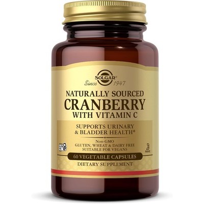 Solgar, Cranberry s/ Vitamin C,Supports Urinary & Bladder Health,60Veg Caps