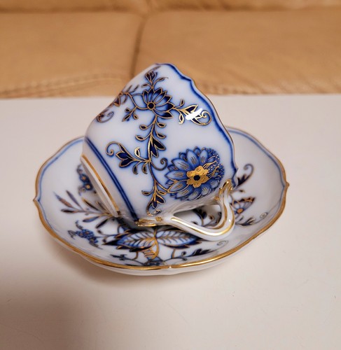 SELTEN,Meissen,1te Wahl, TOP,(1860/1924),Zwiebelmuster,Gold Bemalung,Meißner. - Bild 6 von 20