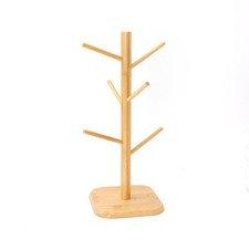 Non Slip Mug Holder Tree with 6 Hooks Coffee Mug Rack Cup Stand  for Countertop